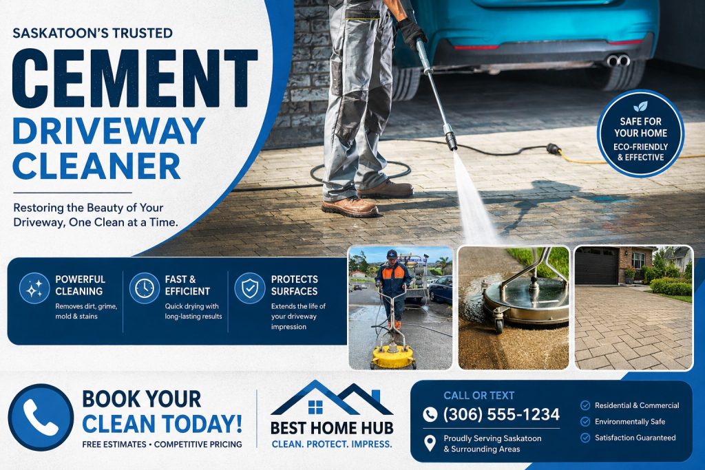 Cement Driveway Cleaner Saskatoon