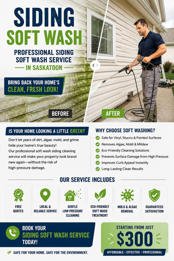 Siding Soft Wash Saskatoon